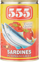 555 Sardines In Tomato Sauce with Chili (425g)