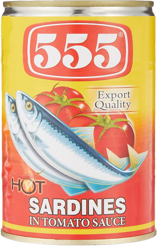 555 Sardines In Tomato Sauce with Chili (425g)