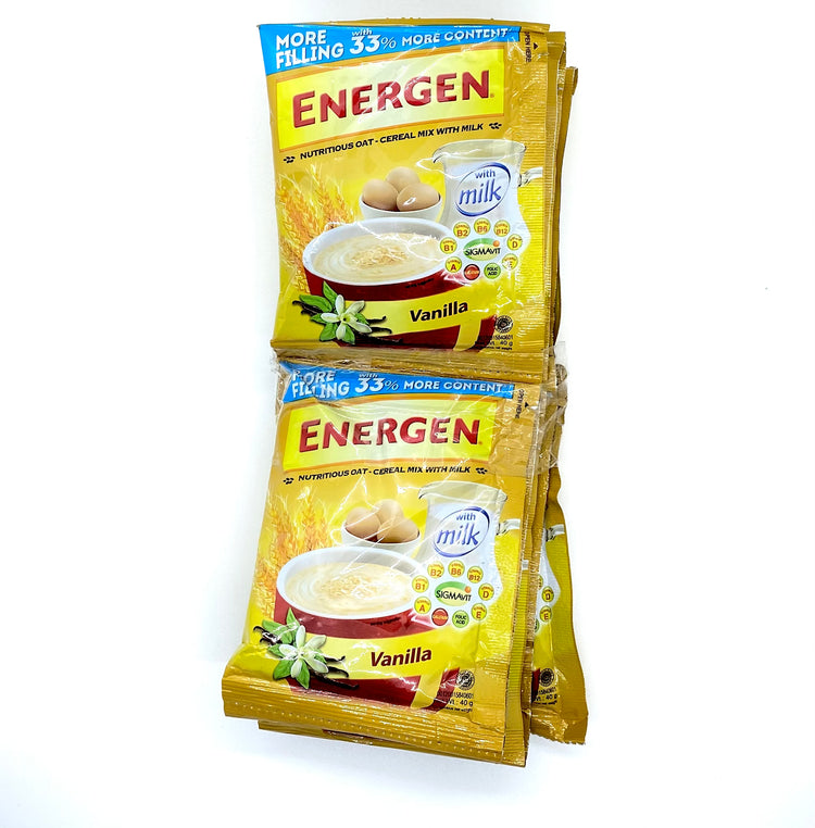 Energen Oat Cereal Mix Vanilla 40g Sachet (10pack)